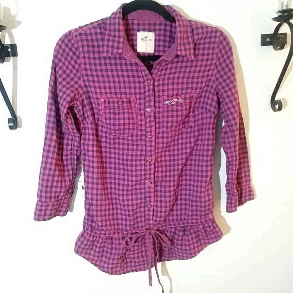 Hollister button up with tie